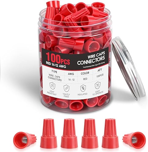 Miniatura 17 de Nilight Kit surtido de terminales aislados con grifo T y cable sin soldadura de empalme rápido, 100 unidades 22-18 18-14 12-10 AWG T Tap