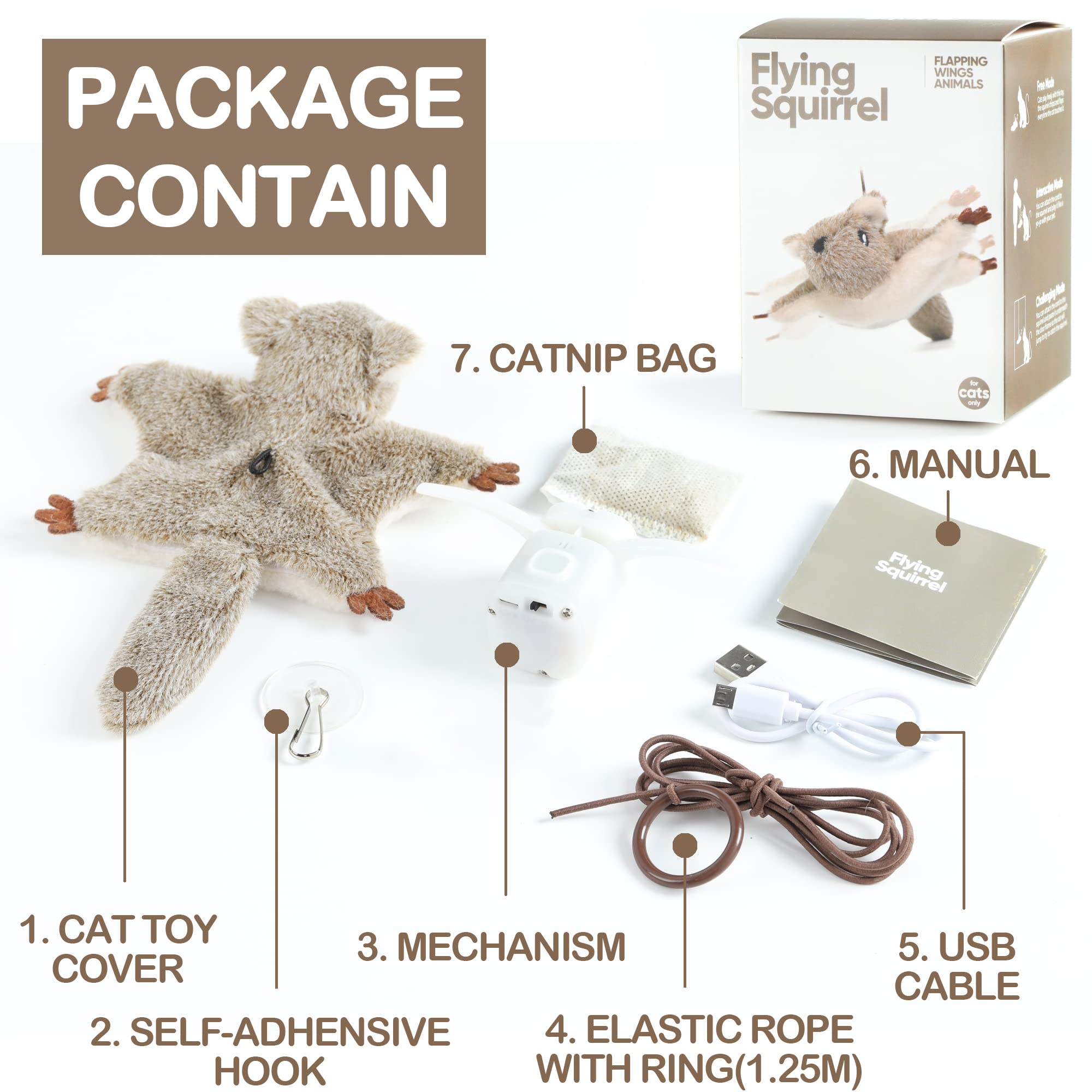 Amazon | Cat Toys 充電式フラッピングマウス シルバーバイン