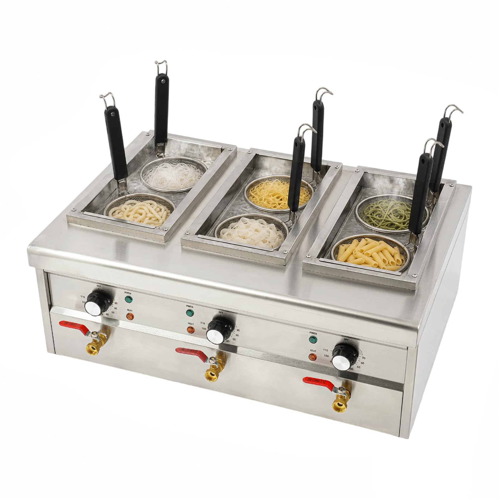 Elektrischer Nudelkocher mit 6 Sieben und 2,5kW für Gastronomie und Küche