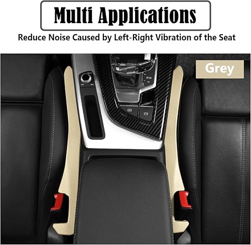 Miniatura 5 de Paquete de 2 tiras de enchufe universales para asiento de automóvil, SUV y camión, de piel sintética, para asiento lateral de automóvil, bloqueador