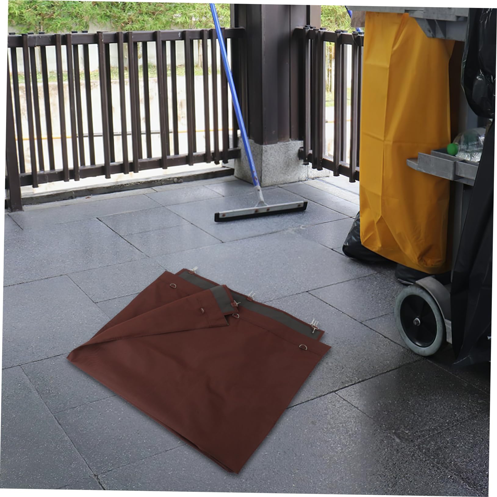 Cabilock Borsa Organizer Oxford Rimovibile per Carrello della Biancheria, Sacco Grande per Raccolta e Stoccaggio Biancheria, per Pulizie in Hotel