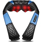 Shiatsu Neck and Back Massager with Heat, Electric Deep Tissue 4D Kneading Massage Pillow for Shoulder, Leg, Body Muscle Pain Relief, Home, Office, and Car Use - Best Gifts for Women Men Mom Dad