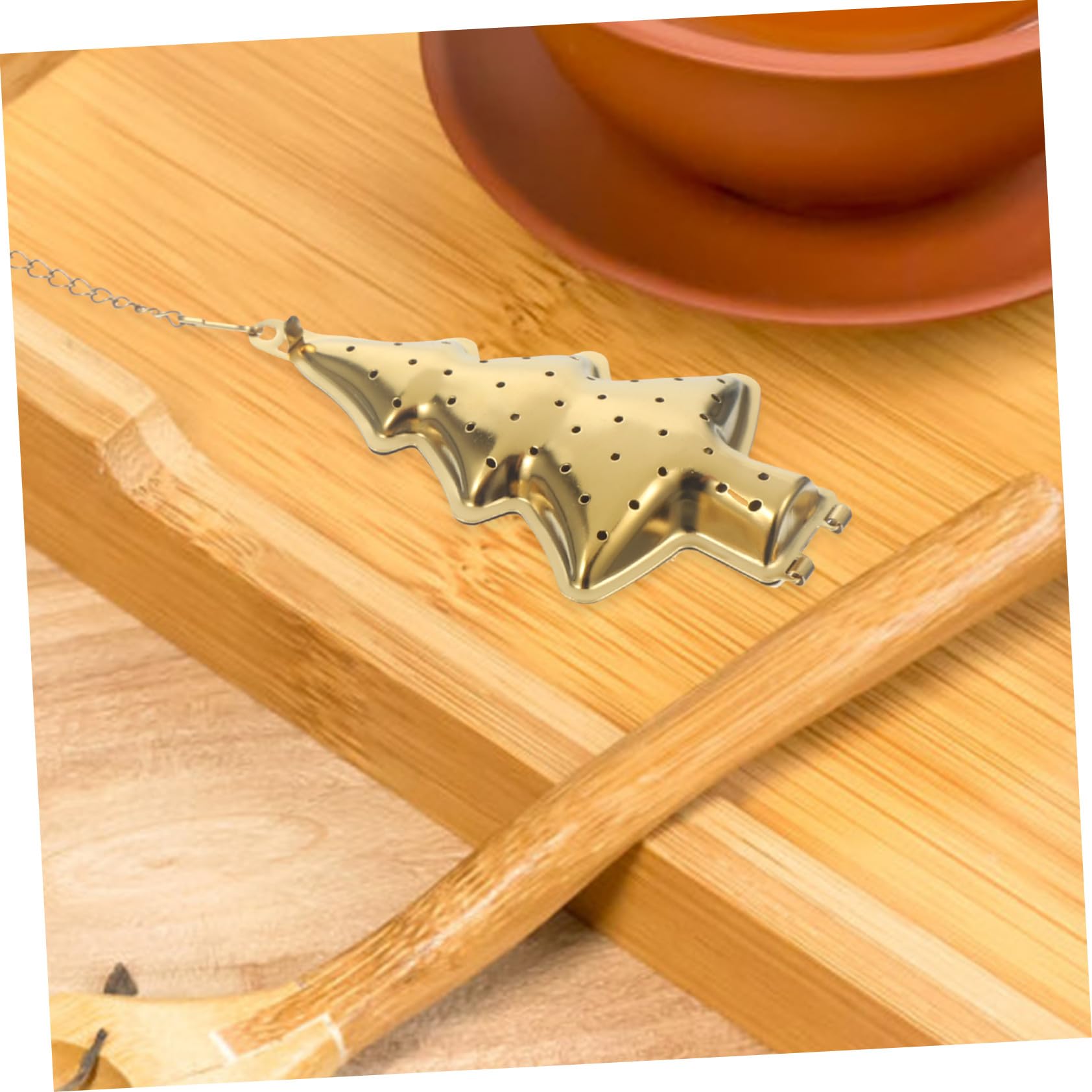 Filtro para Té de Acero Inoxidable 2 Piezas Forma Creativa, Fácil de Limpiar, Adecuado para Infusores de Té Suelto en Cocina Estilo Aleatorio