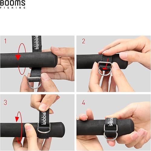 Miniatura 5 de Booms Fishing T02 - Correa de caña de pescar, correa de remo para kayak, accesorios de pesca para tabla de remo, cordón de pesca resistente para