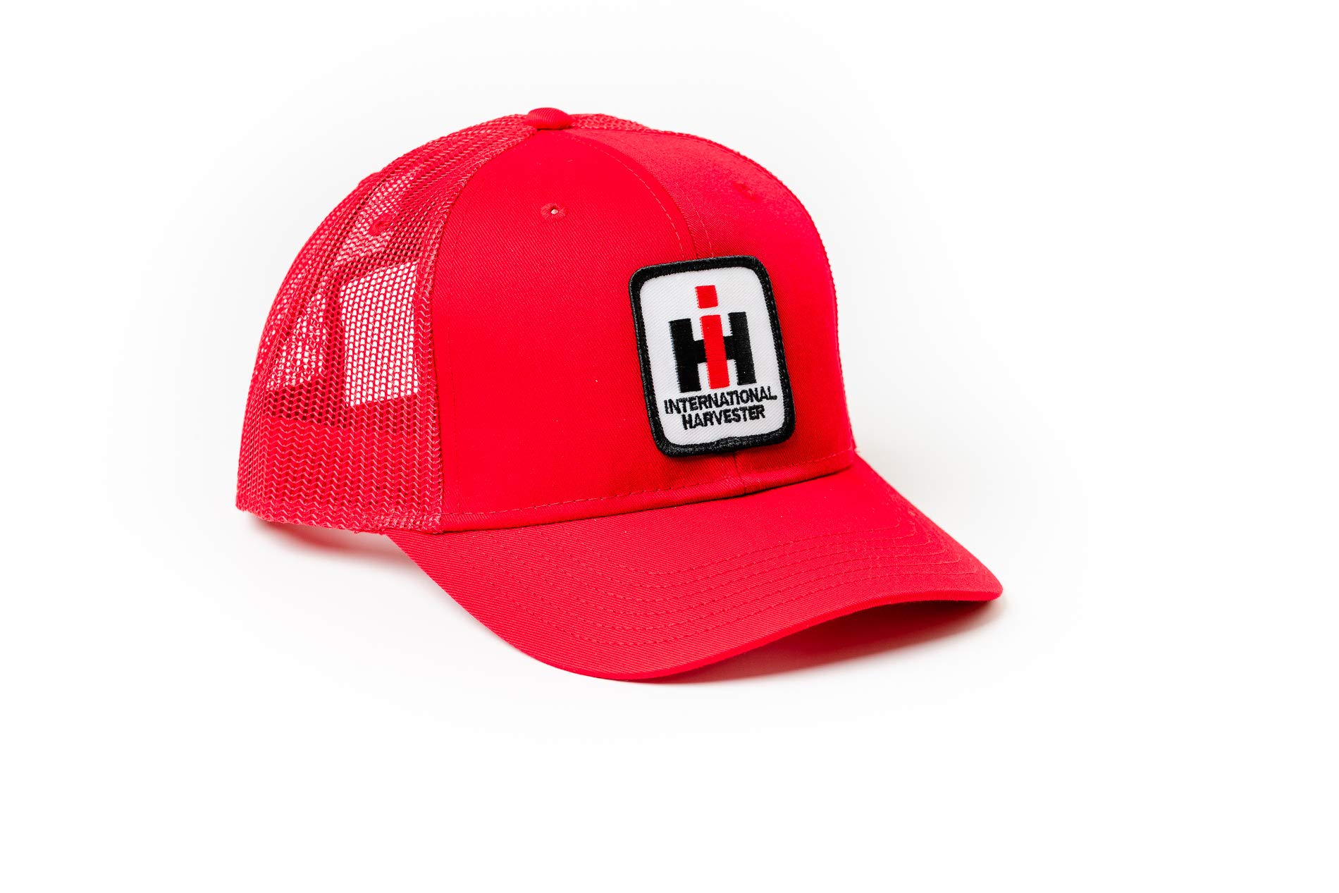 J&D Productions Unisex Red International Harvester Ih Logo Hat, Mesh