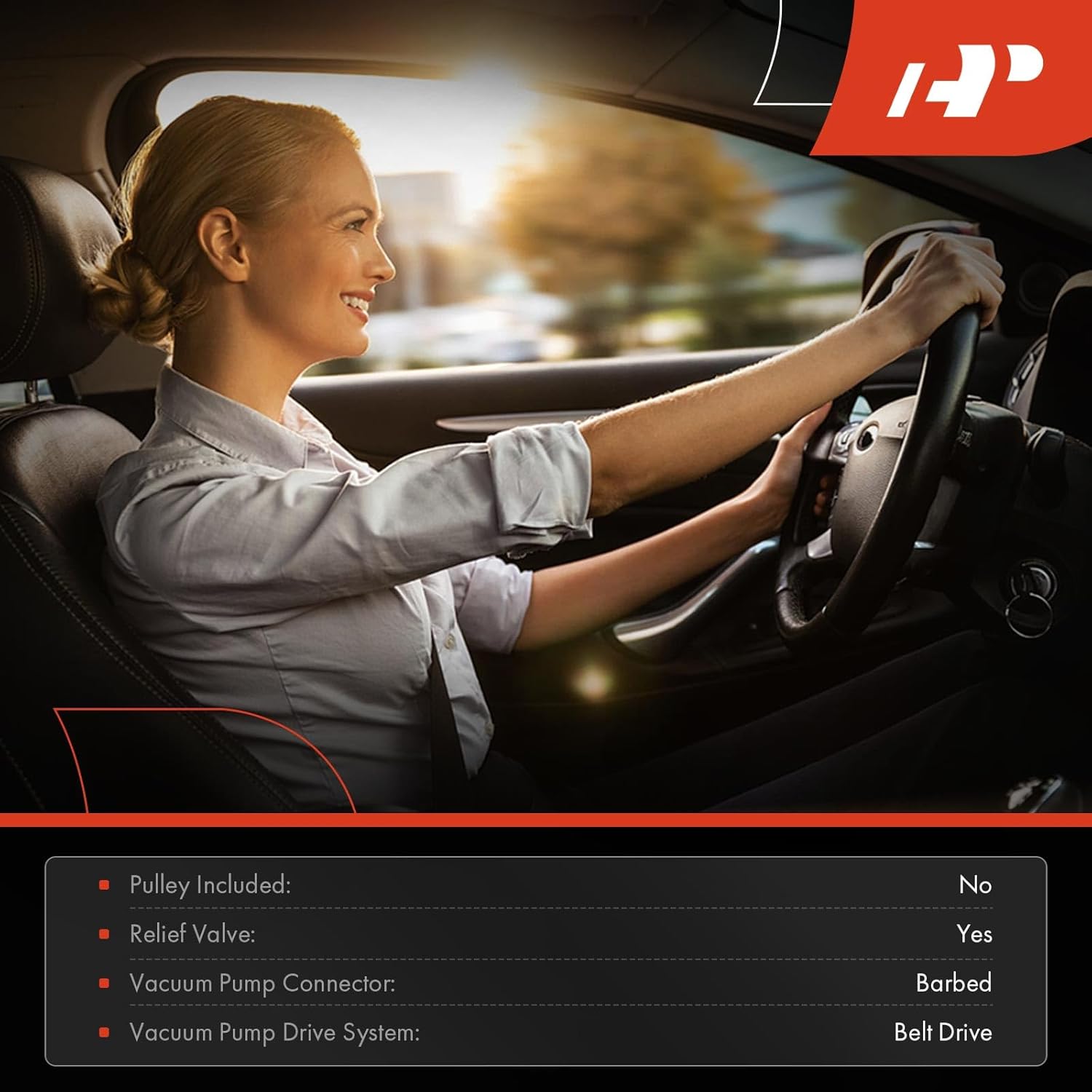 A-Premium Vacuum Pump Compatible with Isuzu NPR 1995-2009 2011-2017 L4 3.0L 3.9L 4.8L 5.2L Diesel Turbocharged