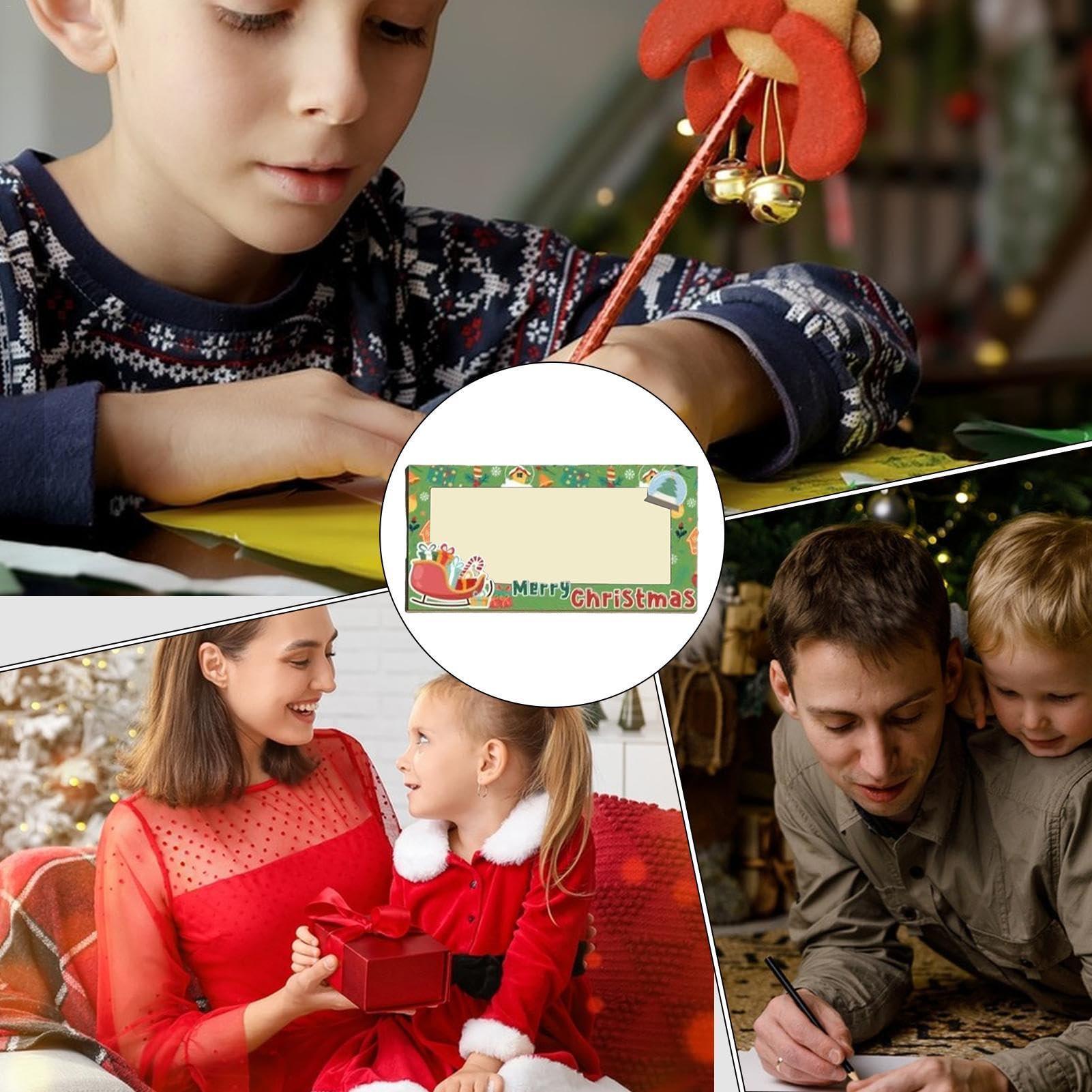 Titular de dinero de Navidad, Titulares de efectivo de Navidad,Titular de tarjetas de dinero Tarjetas de Navidad divertidas - Decoraciones navideñas de madera, soporte para efectivo, recuerdo de fiest