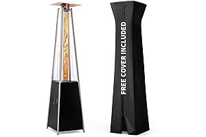 Patio Heater for Outdoor Winter Warmth: Lava Heat Italia Pyramid Flame Heater