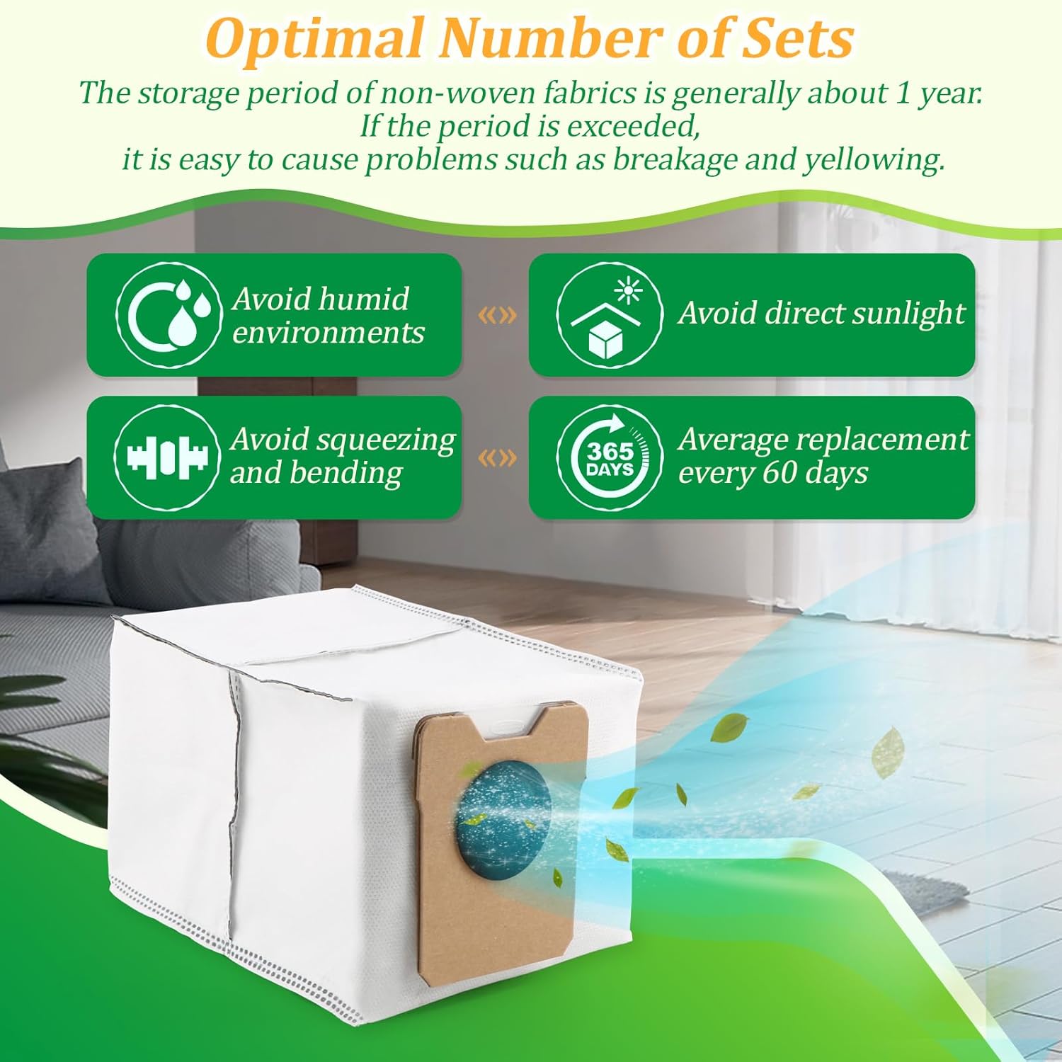 4Pcs for Eufy Omni C20/C10 Dust Bags Replacement Compatible with eufy C20/C10 Omni Robot Vacuum Cleaner Bags (3.1L Large Capacity)