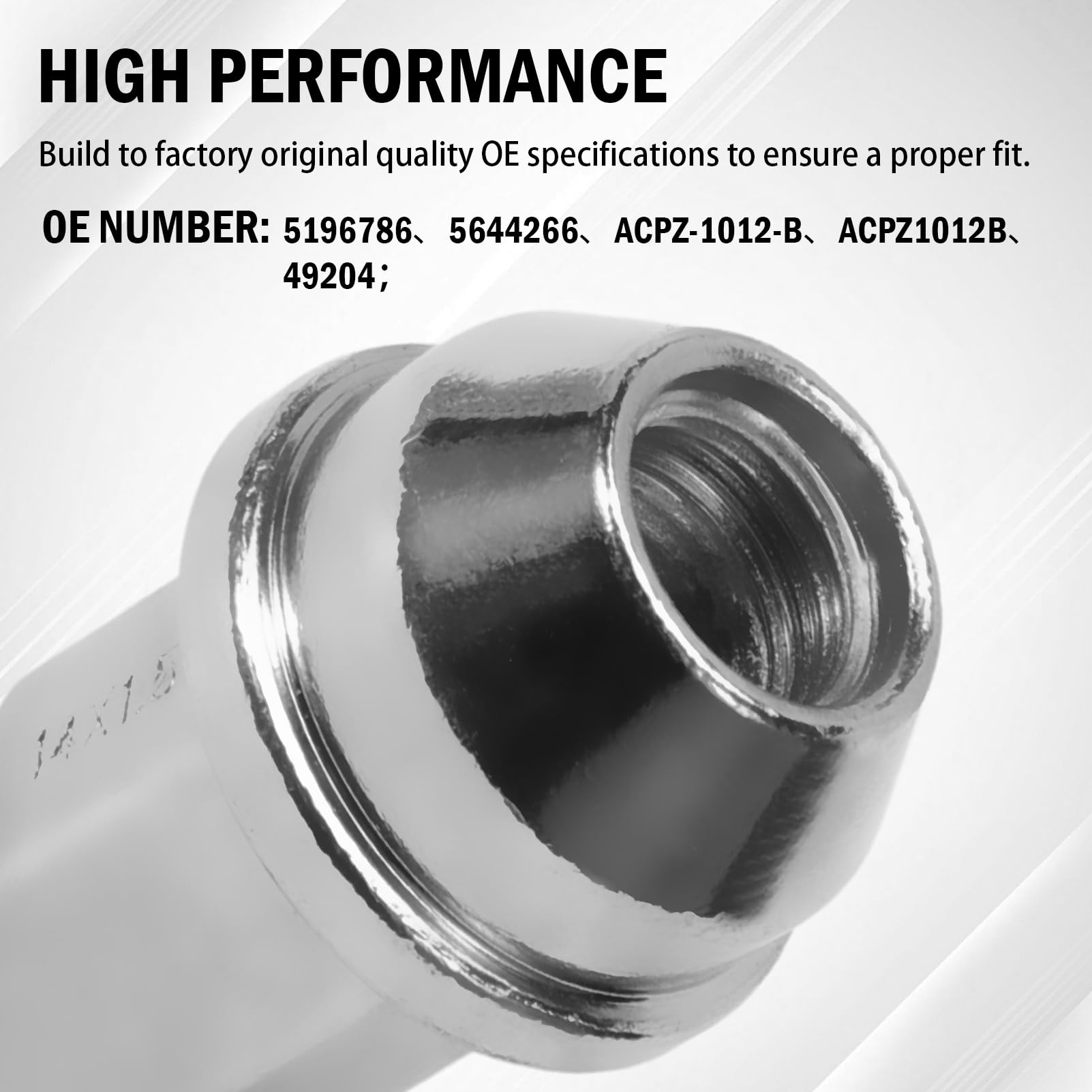 Set di 20 punte per ruota in acciaio inox M14 x 1,5 per Tourneo Transit Custom V362 V363 Bus Kasten. 5196786, 5644266, ACPZ-1012-B