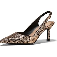 Womens Slingback Kitten Heels Closed Pointed Toe Pumps Wedding Party Dress Shoes
