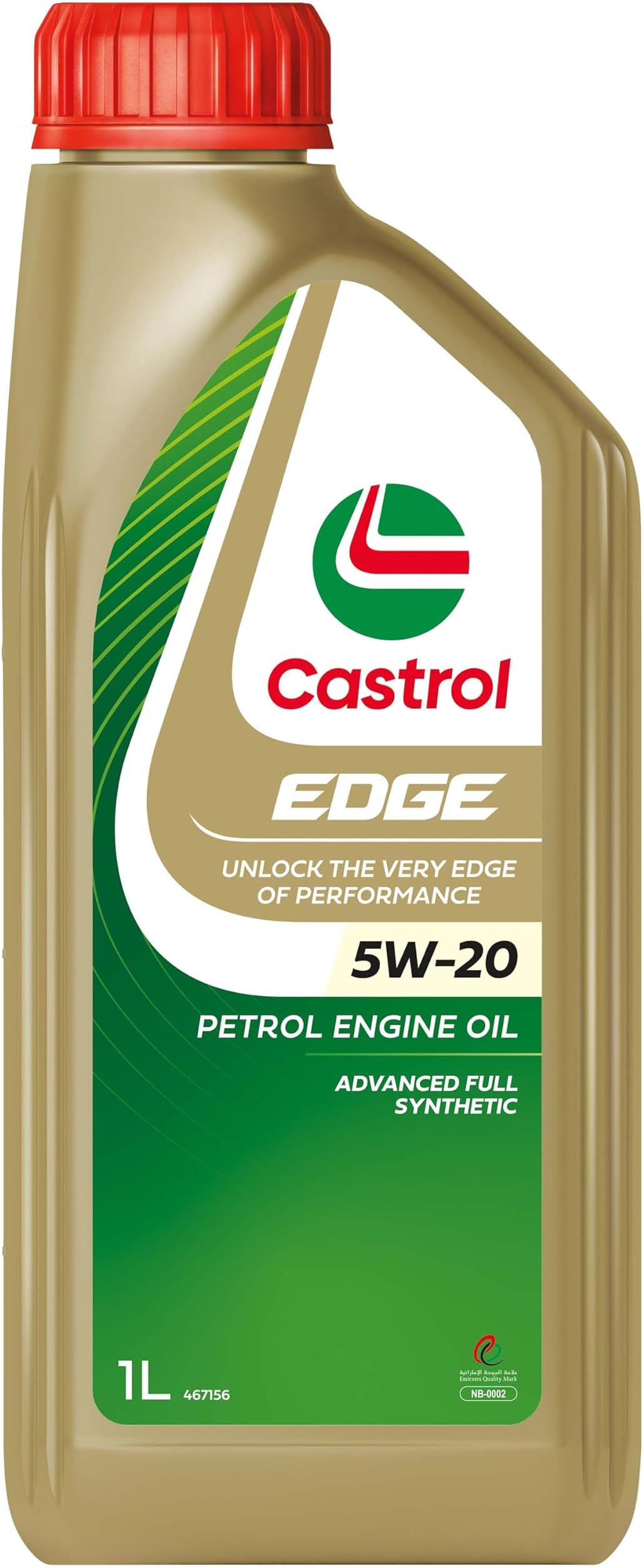 Castrol Edge Car Engine Oil 5W 20 Full Synthetic 1 L, Edge 5W-20, Clc51030208, Edge 5W-20