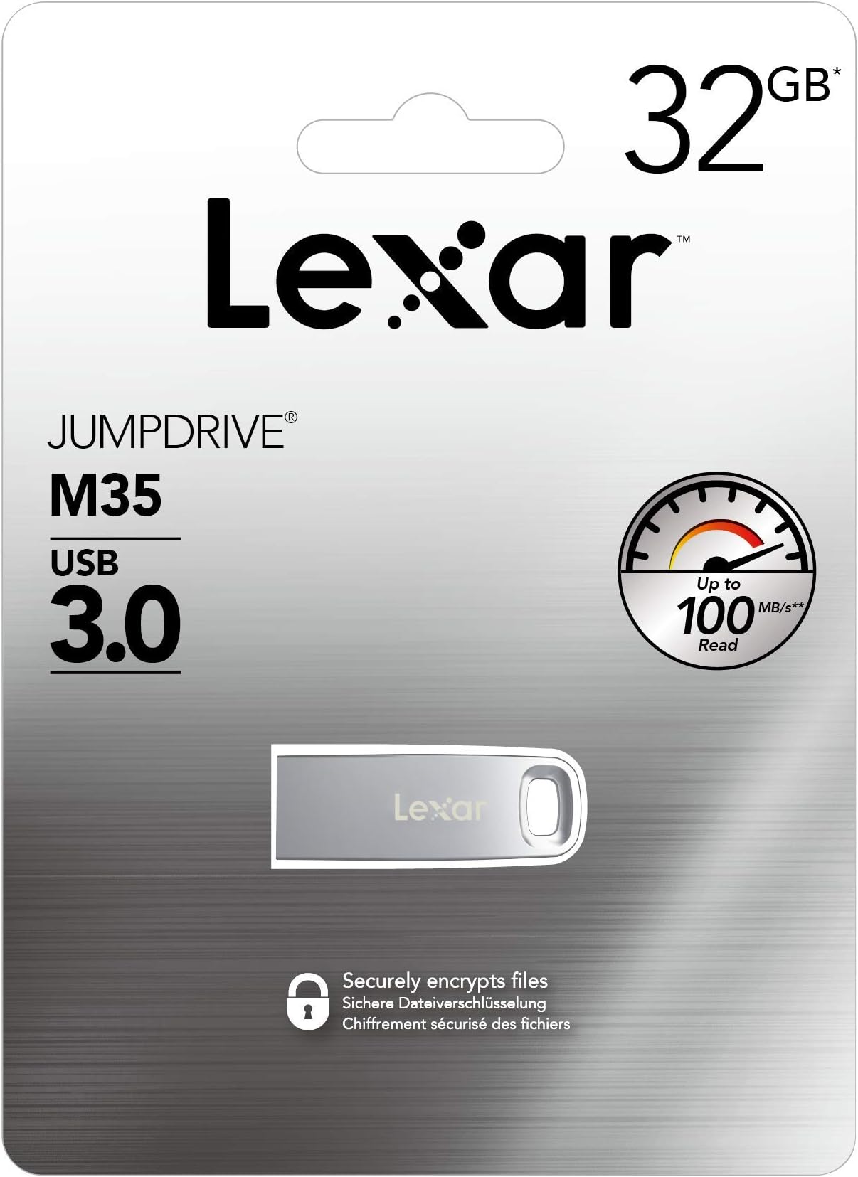 LexarMEMORY DRIVE FLASH USB3 32GBM35 LJDM035032GBNSNG