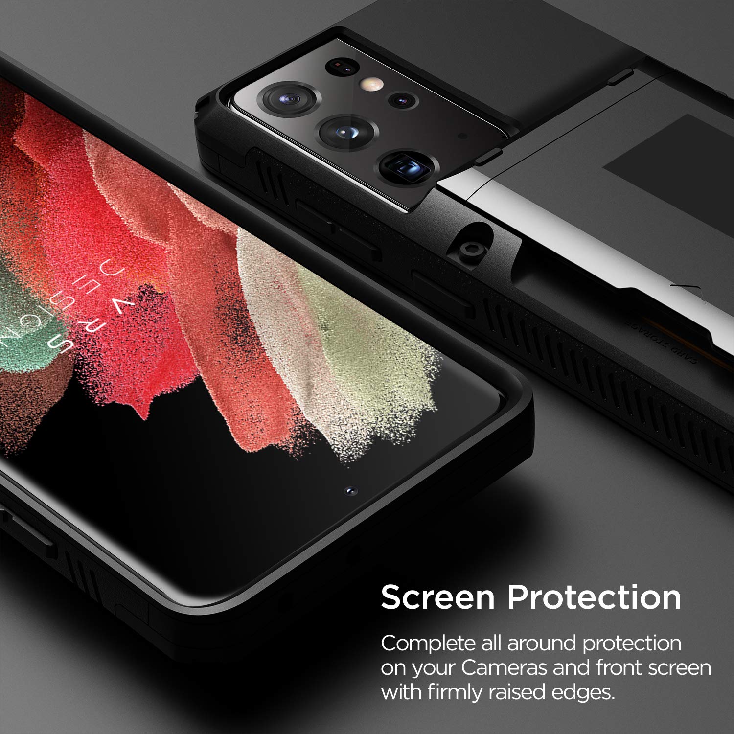 Amazon.co.jp: 【VRS】 Galaxy S21 Ultra 5G 対応 ケース カード 収納