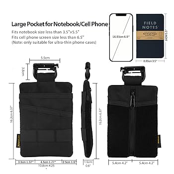 Amazon.co.jp: VIPERADE VE25 EDCポーチ, DIYパッチ付きEDC