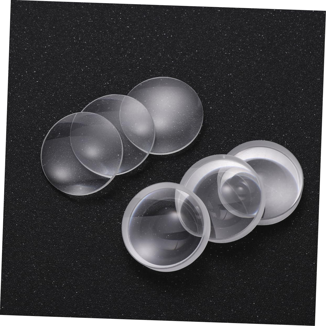 OUNONA Lot De 5 Lentilles Optiques En Verre 42 Mm Double Convexe Longueur Focale 42 Mm Pour Laboratoires Scientifiques 6 Pièces X 5