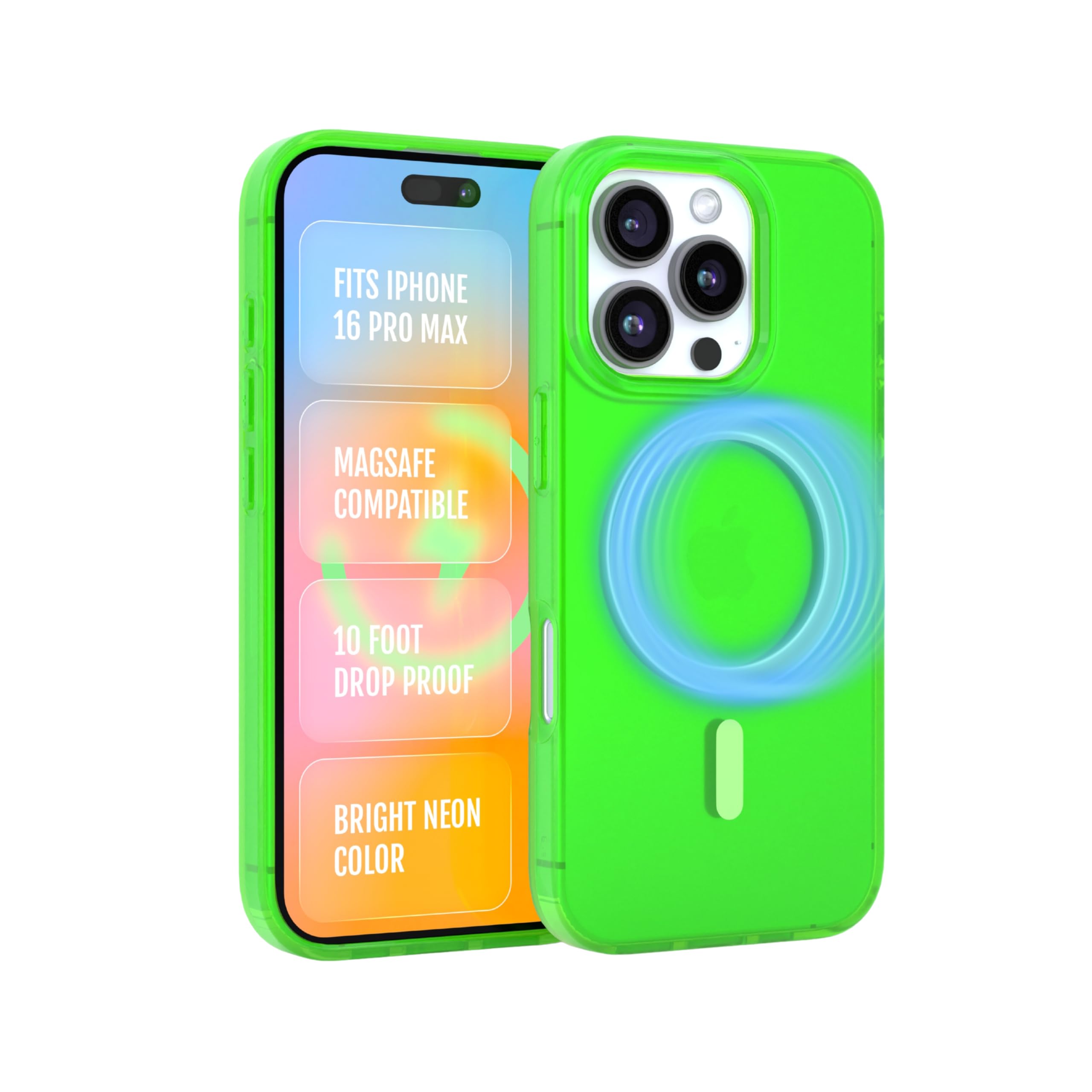 Amazon.co.jp: FELONY CASE iPhone 16 Pro Max用 - ネオングリーン