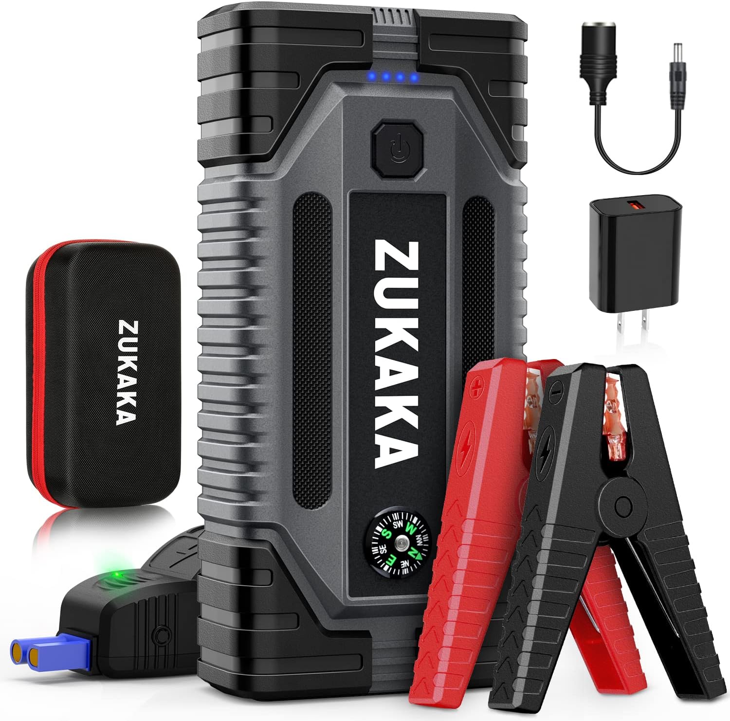 ZUKAKA Car Jump Starter 3500A Peak 26800mAh Battery Up to
