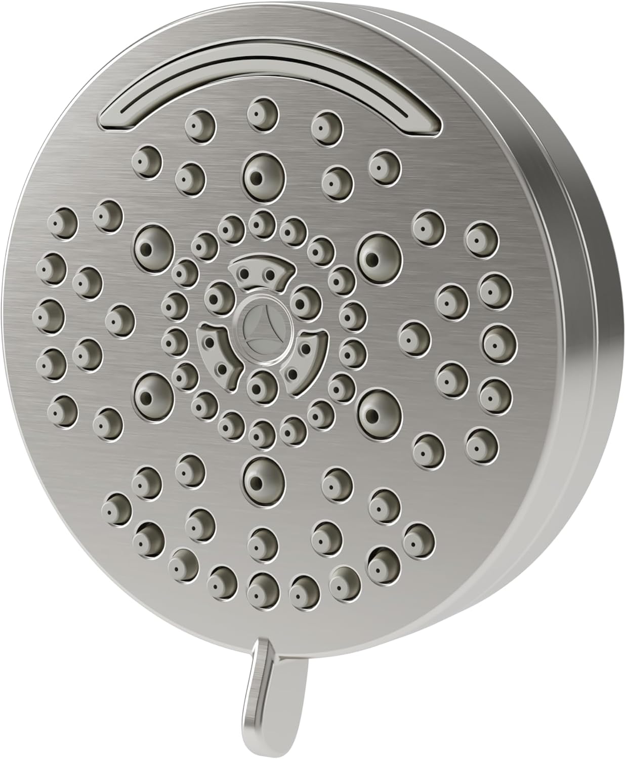 Symmons HydroMersion Contemporary 4 Inch Single Function High Pressure Round Showerhead in Satin Nickel
