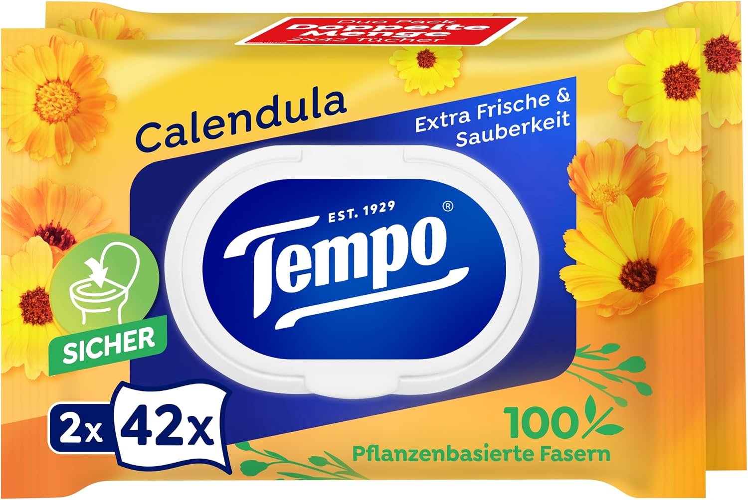 'Tempo Wet Toilet Tissues Toilet Paper "My Pampering Moment – Pack of 8