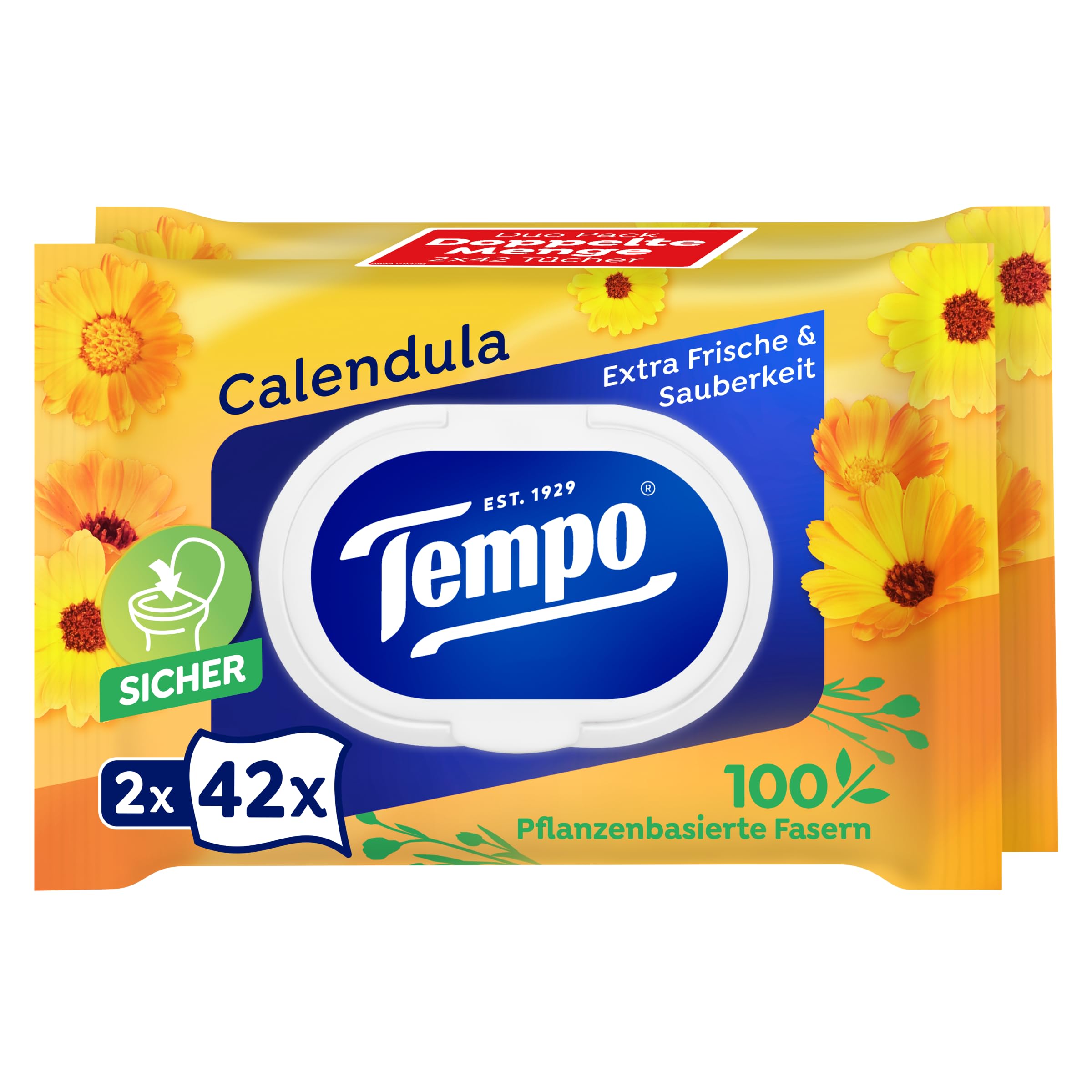 Tempo Toilettenpapier feucht, Mein Verwöhnmoment, 8 x 2 x 42 Tücher