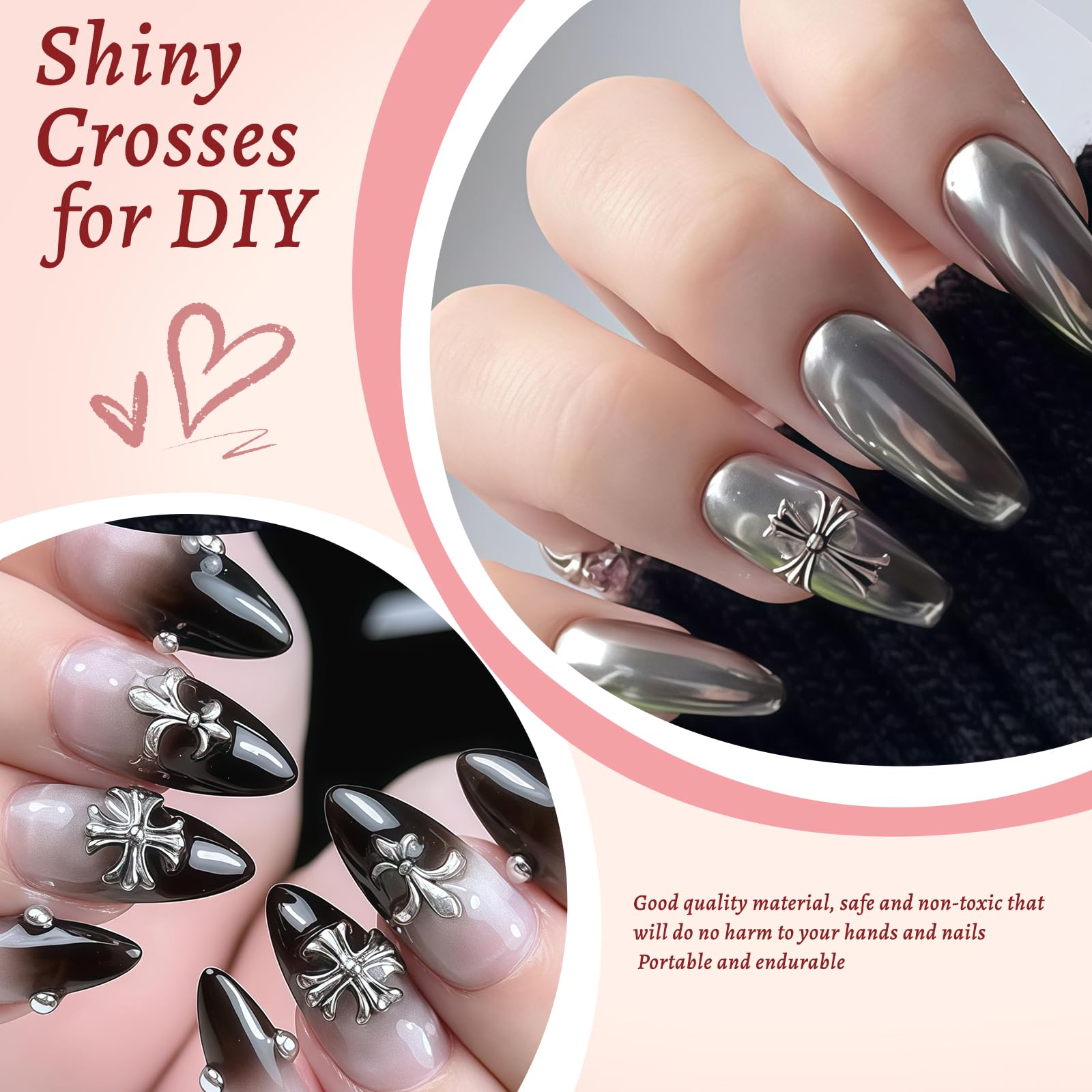 VelvetGlow 90 Pcs Nail Art Studs Kit - Image 3