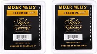 Fleur DE LIS 1.9 Ounce Scented Mixer Wax Melt Cubes for Tart Burner, Pack of 2