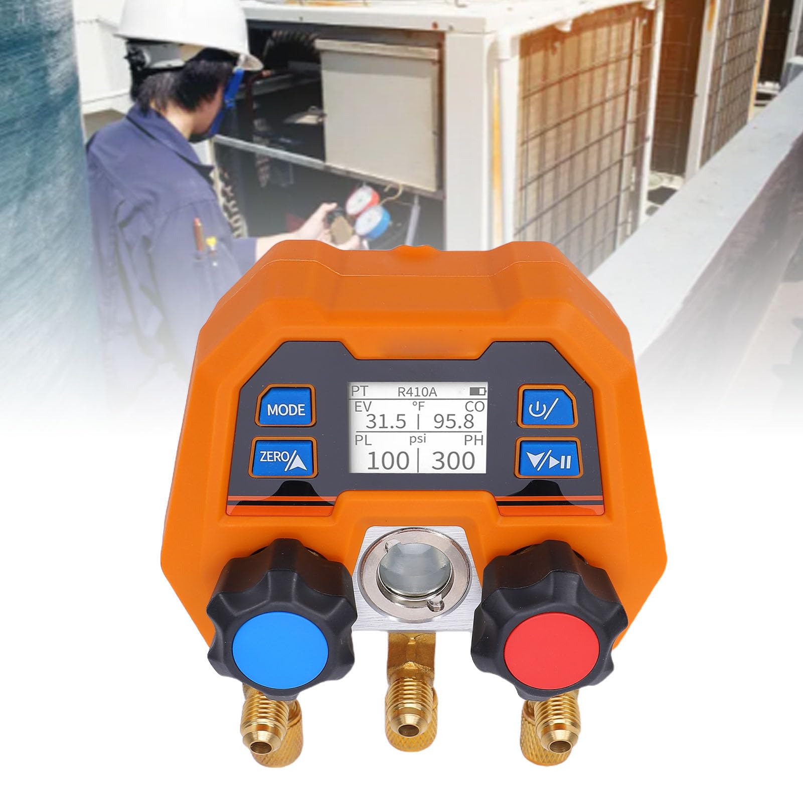 Manómetro Digital, Alta Precisión -14 a 800 Psi