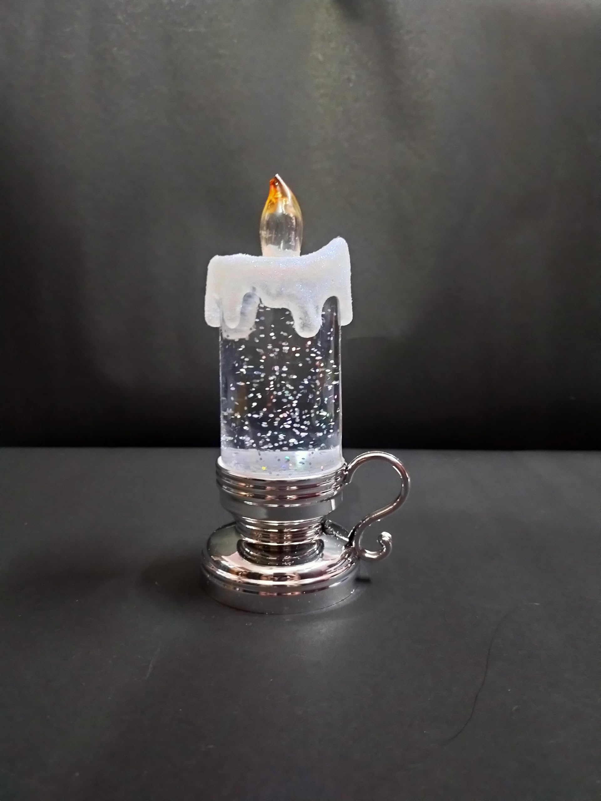 LED Retro Lamp Candle Night Light | Battery Operated, Flameless Candles, Glittering, Lantern-image-44