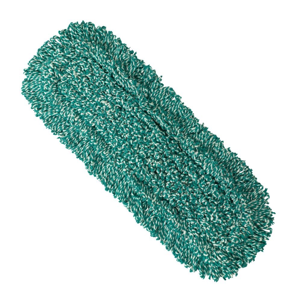 Rubbermaid Commercial Microfiber Blend Looped-End Dust Mop, 36-Inch, Green (FGJ85500GR00)