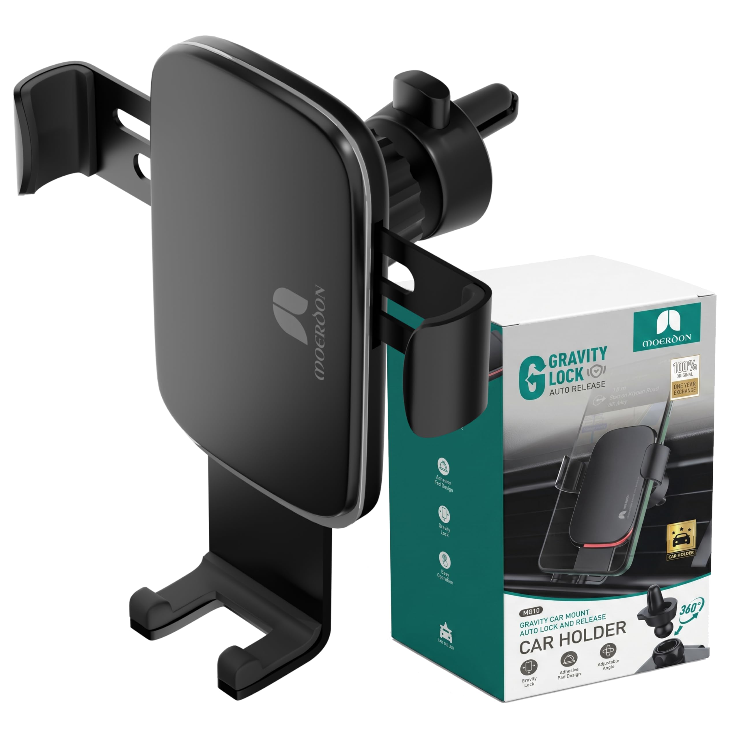 Premium Auto Lock & Release Gravity Car Phone Holder with Air Vent Clip of Phones | for Premium Car Dash Boards-image-43
