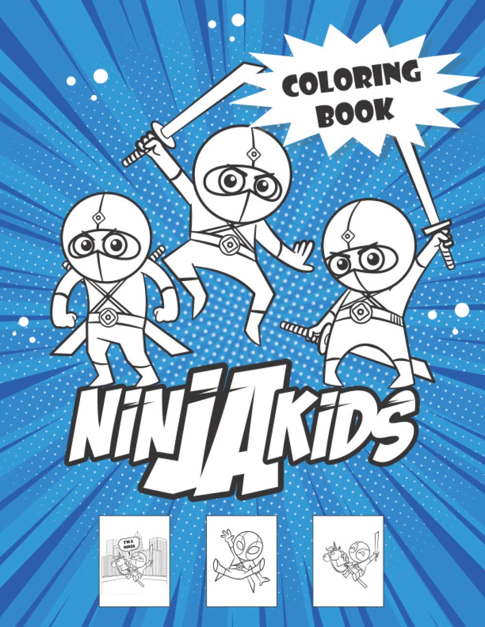 Ninja Kids: Ninja Coloring Books for Children: The Big Ninja Coloring Books for Kids Ages 4-8 | Size: 8.5 "x 11" inches100 pages ( boys Coloring Book)