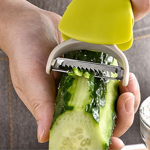 Miniatura 8 de Rascador de piel de acero inoxidable, rallador de frutas y verduras, cuchillo de pelar telescópico de doble cabeza, cuchillo de pelar melón,