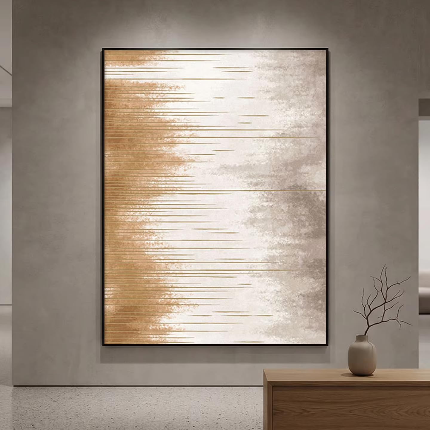 awtrhfc Abstract Canvas Wall Art Retro Painting for Living Room, Bedroom, Hallway Decor(50x70cm(20x28in)/No frame)