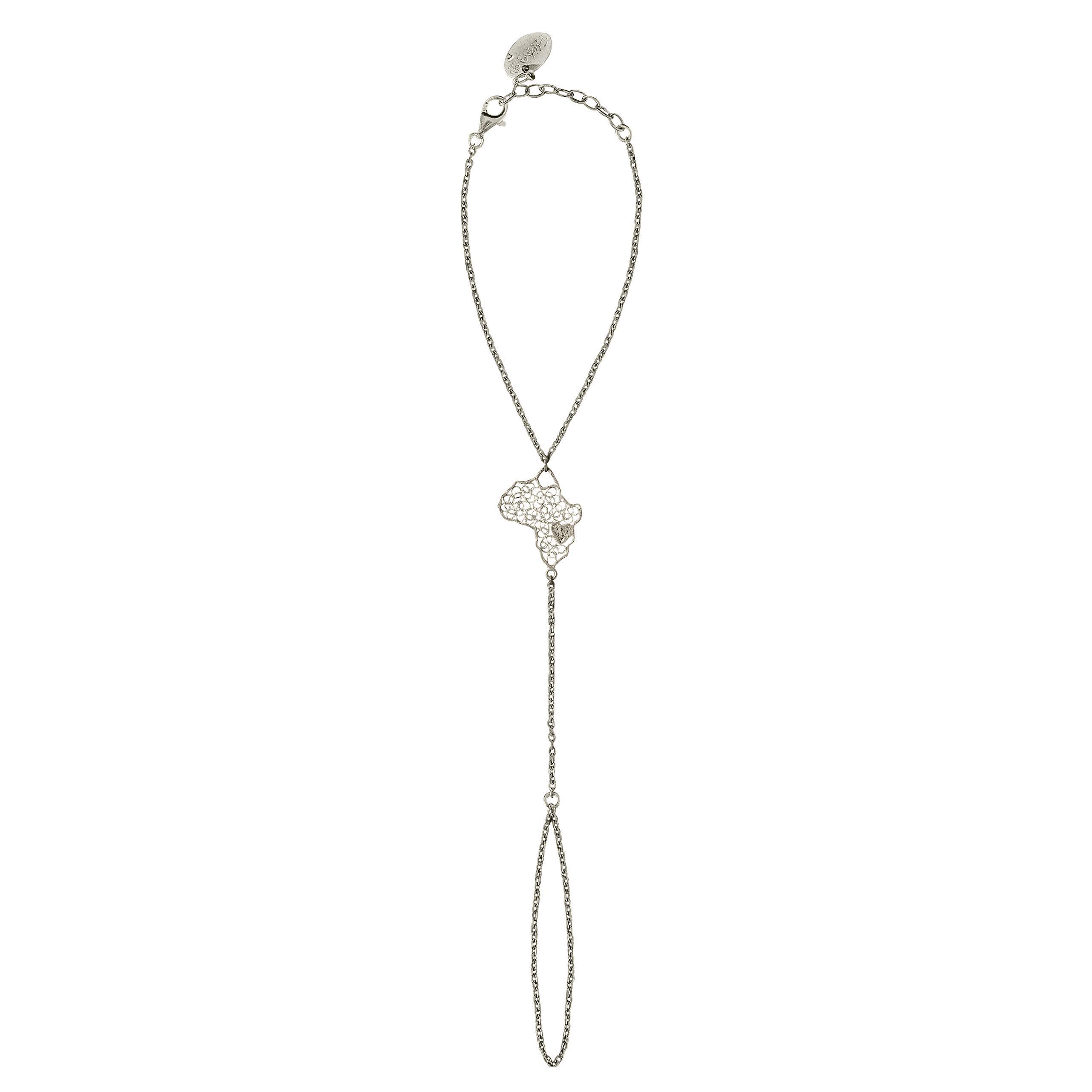 Bracciale da Polso Regolabile Fatto a Mano in Filigrana d'Argento - Catenella in Argento Sterling 925 Bracciale ad Anello - Gioielli Quotidiani per Donne e Ragazze Adolescenti