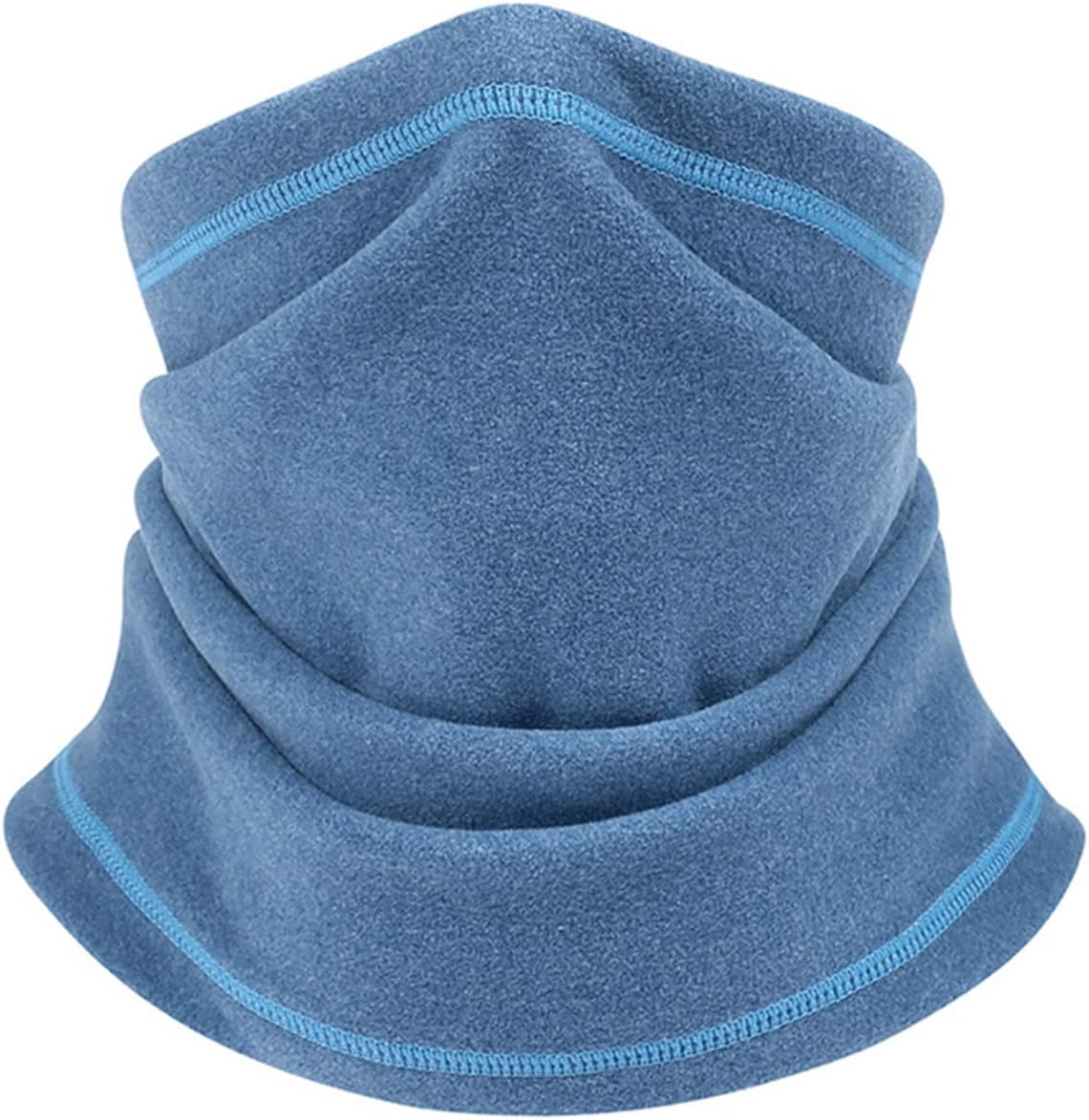 Soft Fleece Neck Gaiter Warmer Face Mask for Cold Weather Winter Outdoor Sports for Shoveling Snow (Color : Blue, Size : 26 * 39cm)