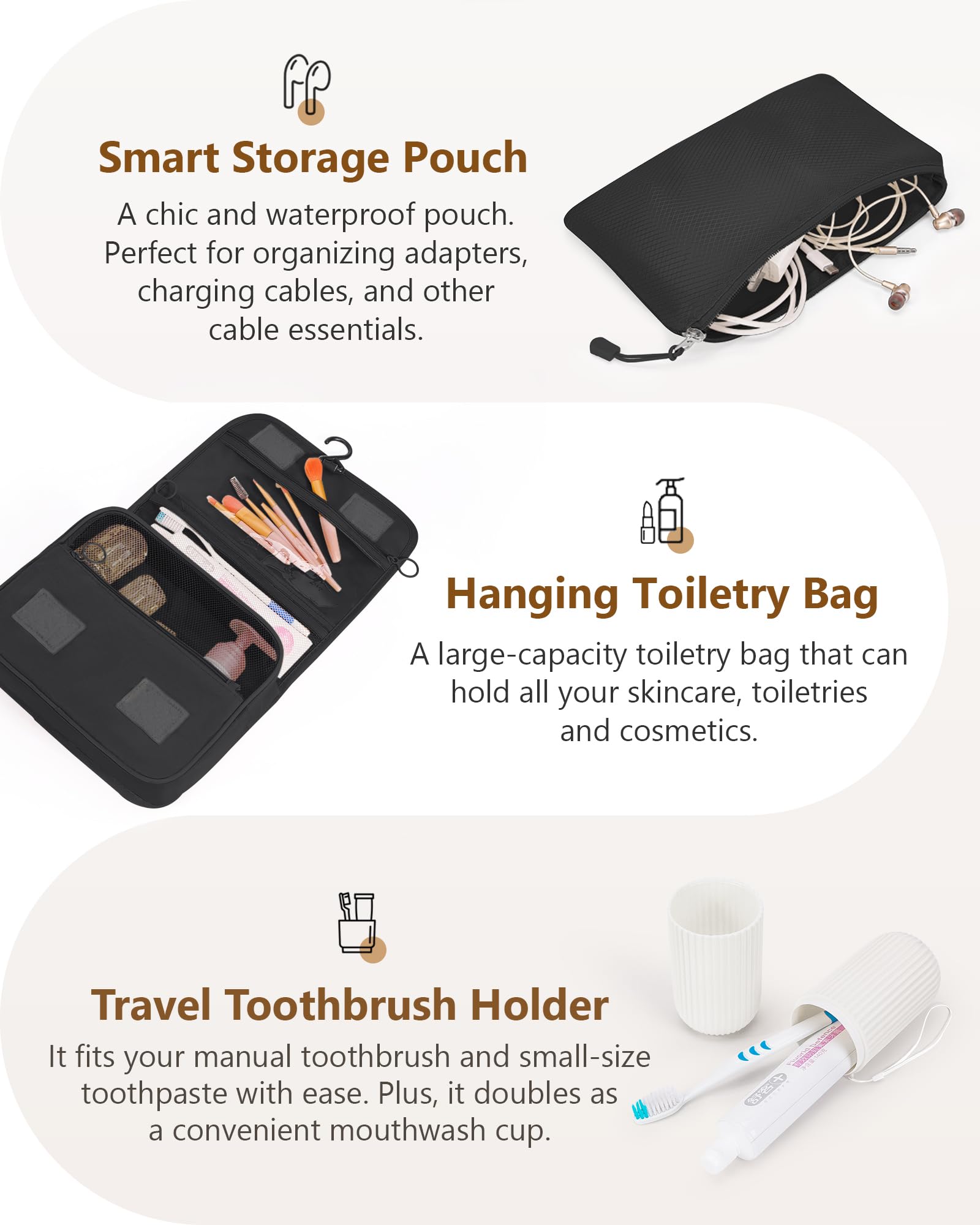 Anjing Lot de 10 cubes de rangement de compression, organiseurs de bagages, sacs de rangement extensibles pour valises, cubes de rangement de voyage pour essentiels de voyage, noir