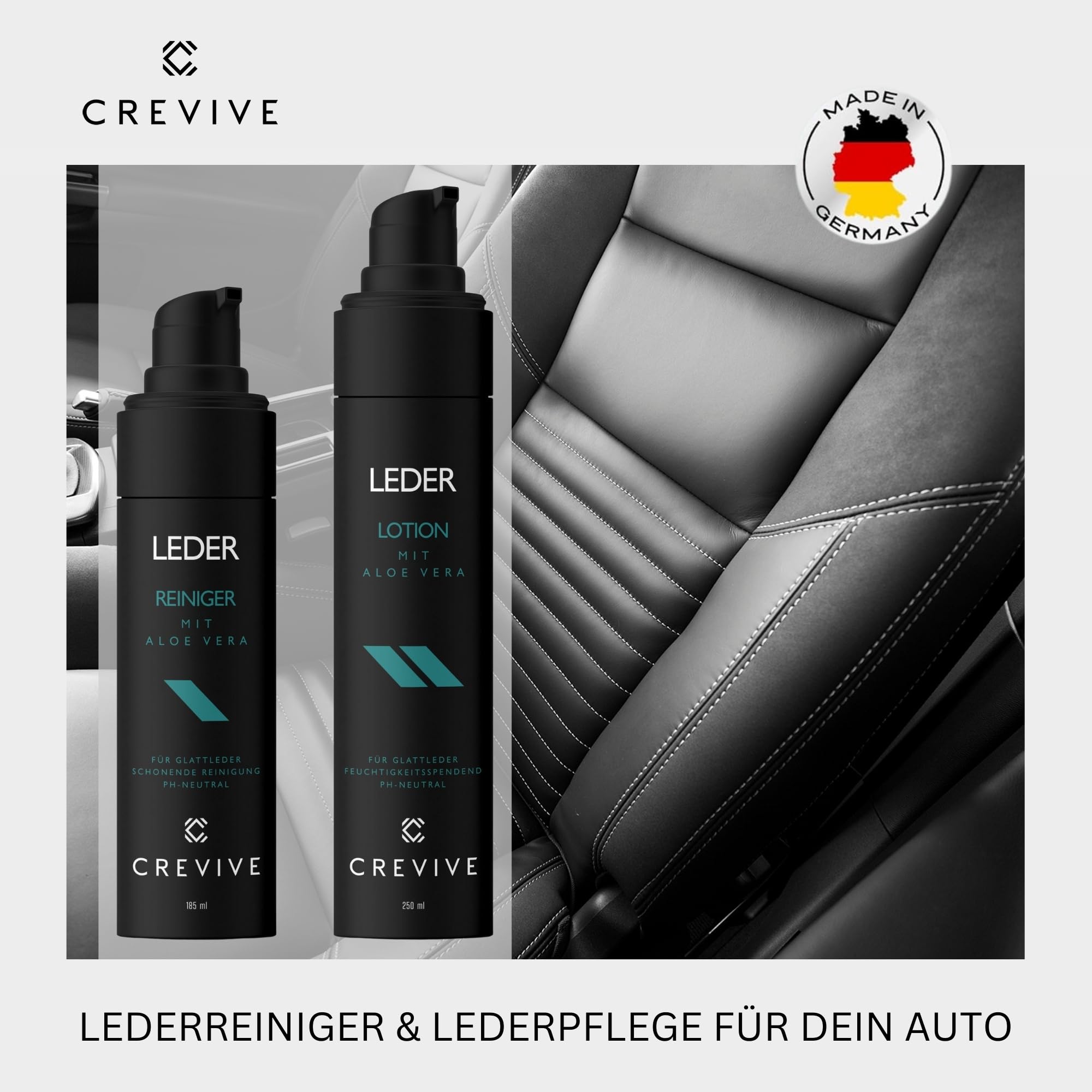 Lederpflege Auto Komplett Set, Lotion & Lederreiniger für Autositze | Auto Lederpflege Set, Leder Reinigung, Lederreiniger, Leder Pflegemittel, Autositze, Ledersitze pflegen, Aufbereitung