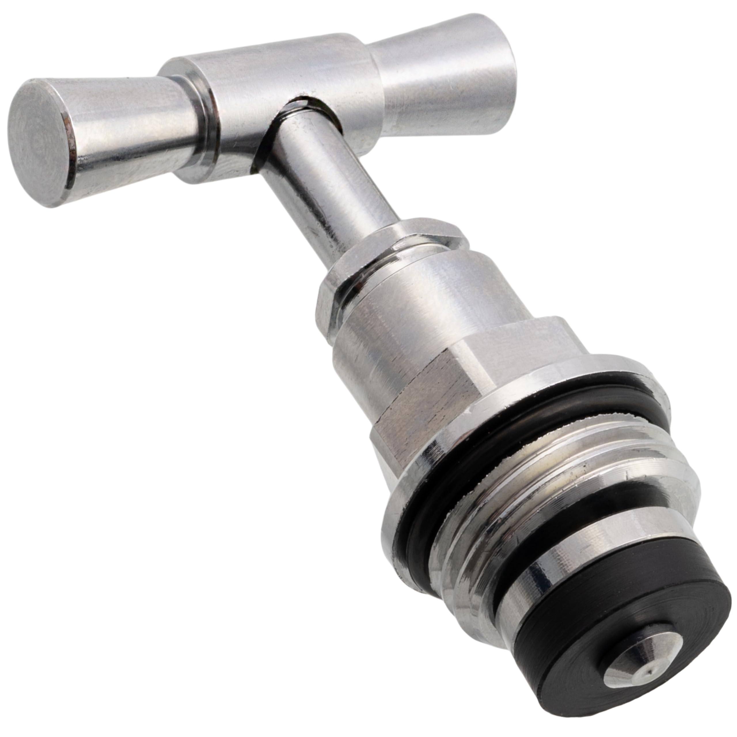 AERZETIX - C74994 - Testa del rubinetto di alimentazione 1/2" - in ottone - finitura cromata - idraulica fornitura acqua perdita rubinetteria lavandino costruzione riparazione