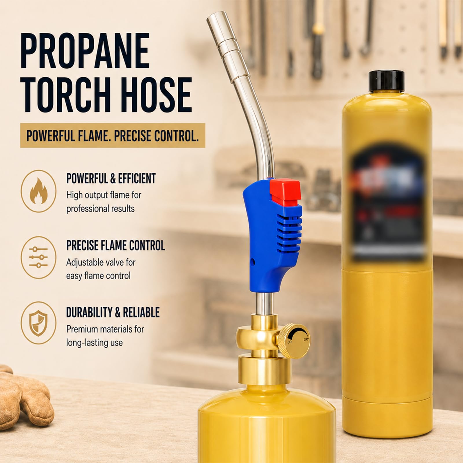 Mapp Gas Torch Head, 360° Rotatable Propane Torch, Welding Torch — Amazon image 8