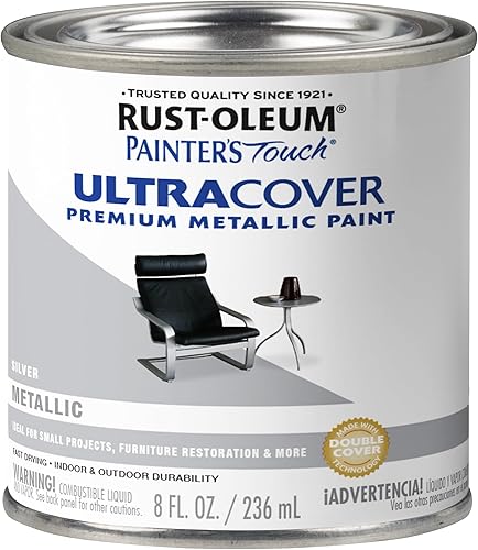 Miniatura 231 de Rust-Oleum Painters Touch, Ultra Cover 2X, 1994502 - Pintura de látex, color almendra, 1 cuarto de galón Almendra brillante