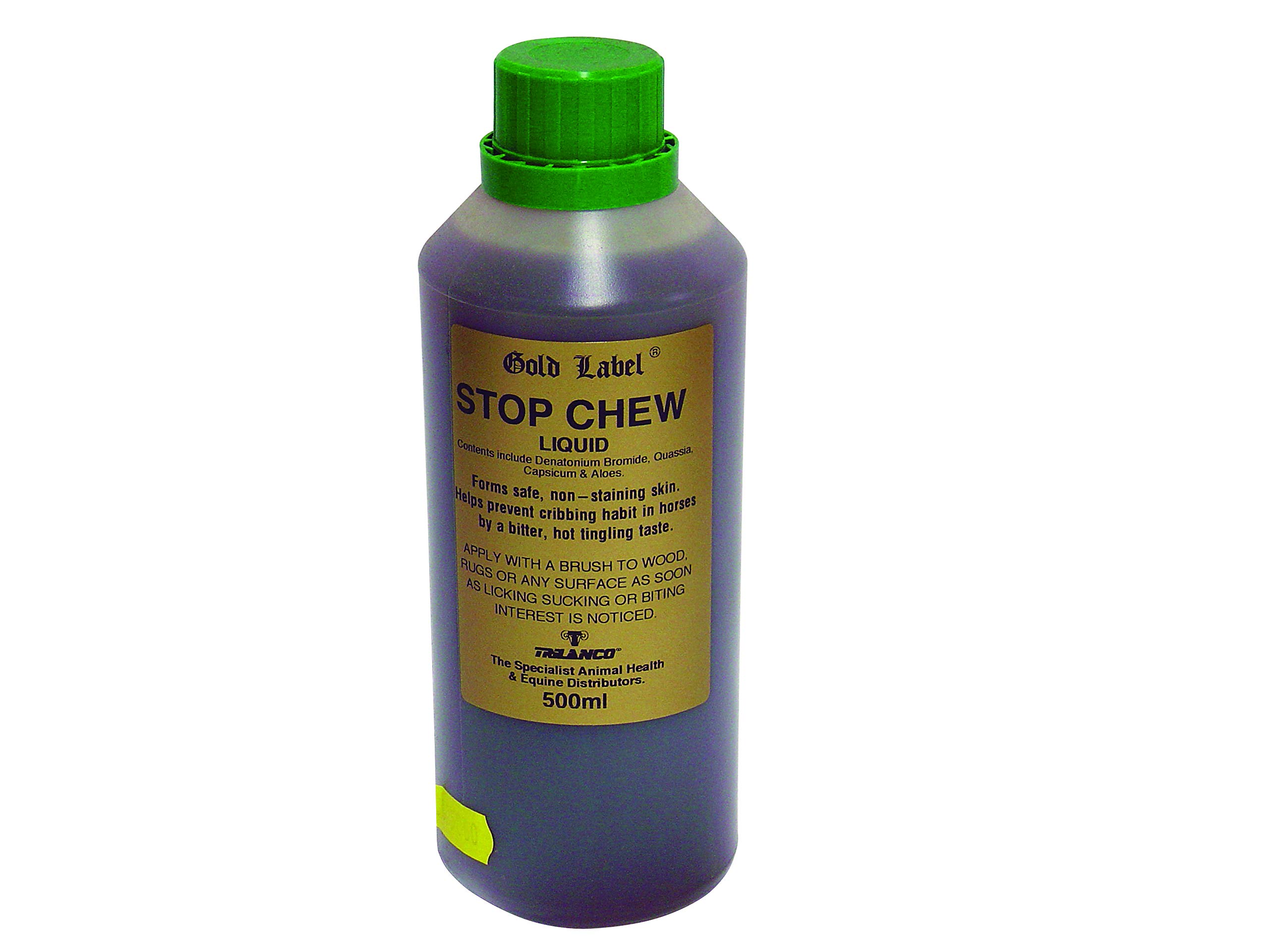Gold Label Unisex's TR-GLD0175 Stop Chew Liquid, Clear, 500 ml