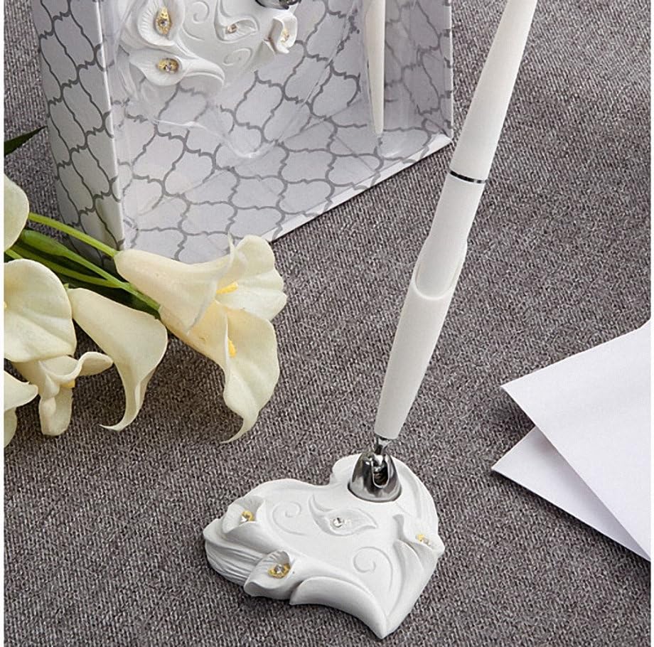 Fashion Craft 2454 Calla Lily Design Pen Set, White