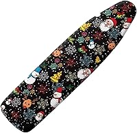 Vista 10 de Gomyblomy Cubierta antipolvo para tabla de planchar para árbol de Navidad, cubierta de tabla de planchar de Navidad con cierre de gancho y bucle