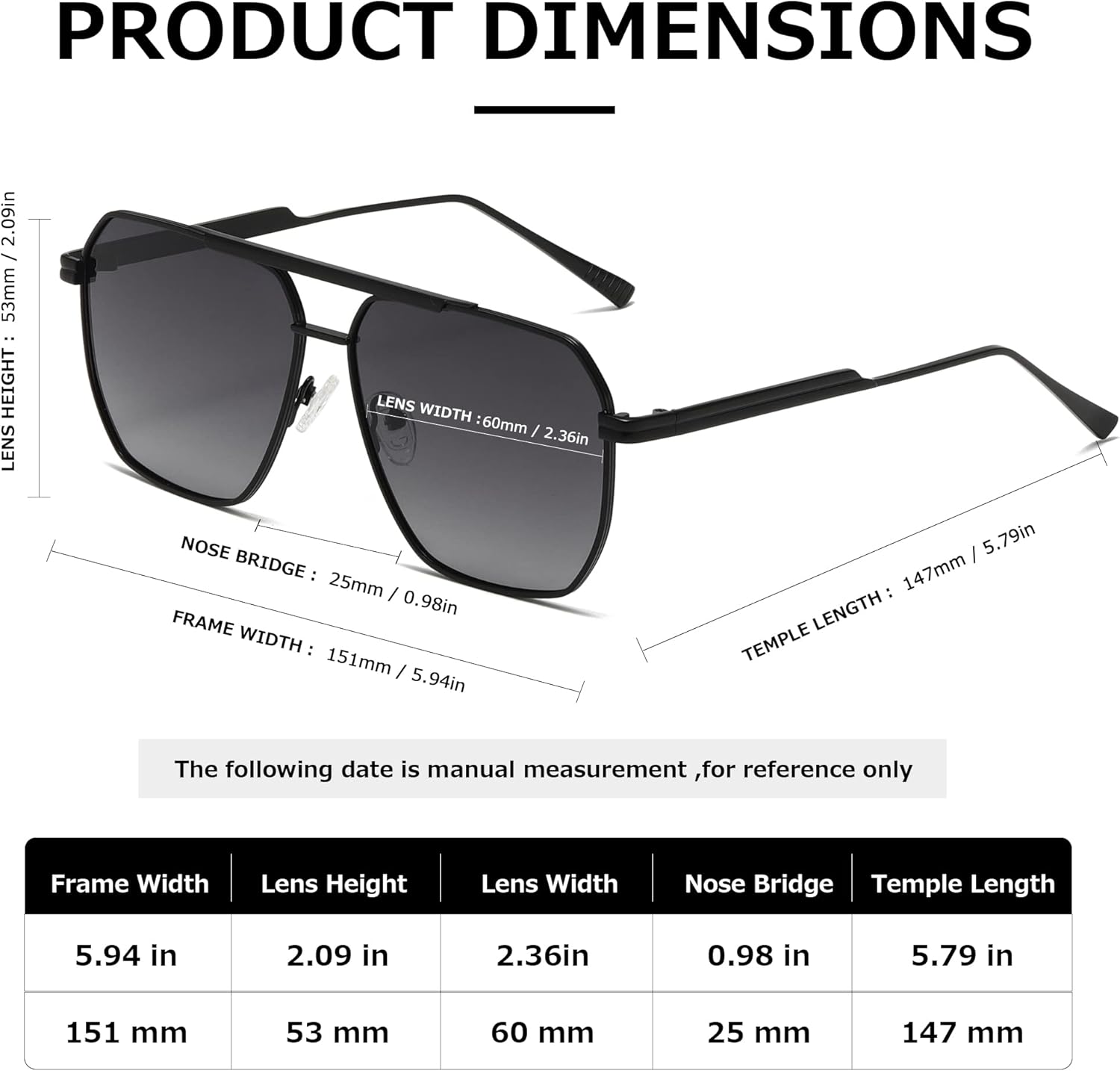 kimorn Polarized Sunglasses Womens Men Retro Oversized Square Vintage Shades Classic Large Metal Sun Glasses K1221 - Image 6