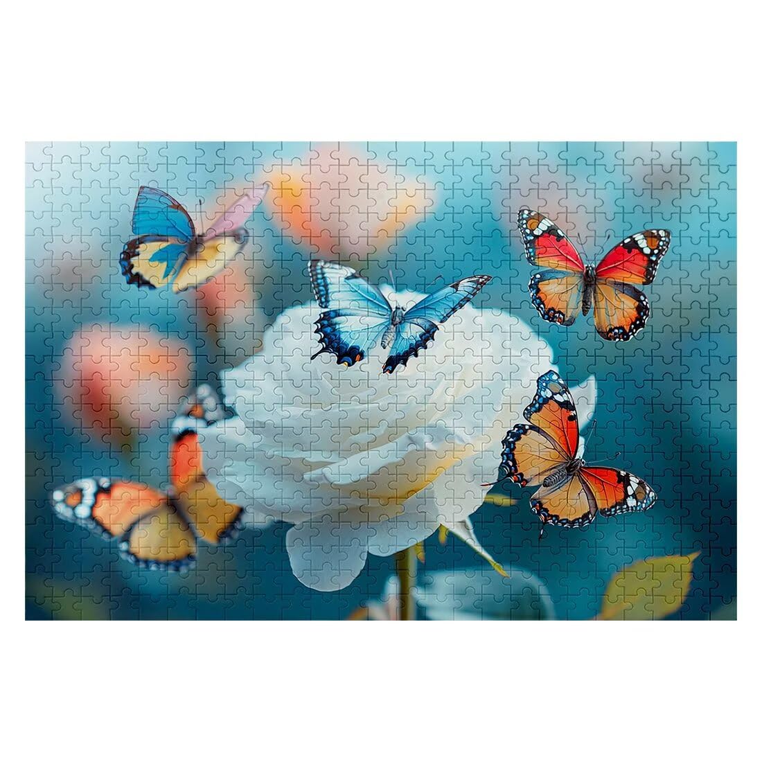 Puzzle 4000 Sztuk Motyl Puzzle Różowe Wymiary 141x87cm Puzzle Dla Dorosłych Kreatywna Rozrywka, Śmieszne Klasyczne Puzzle Zabawki Edukacyjne Oryginalne Prezenty Dla Kobiet L-76