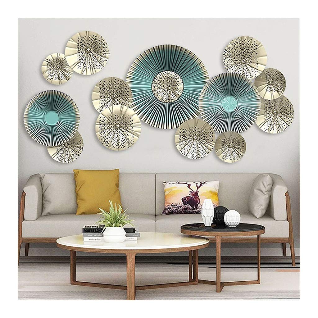 ANWUYANG 3D Fan Wall Stickers, DIY Art Decals European Style Living Room Home Decor, Vinyl Bedroom Decoration Posters Wallpaper (Color : 115X58CM)