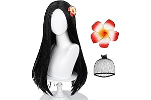 Long Straight Black Kids Wig for Cosplay and Daily Fun