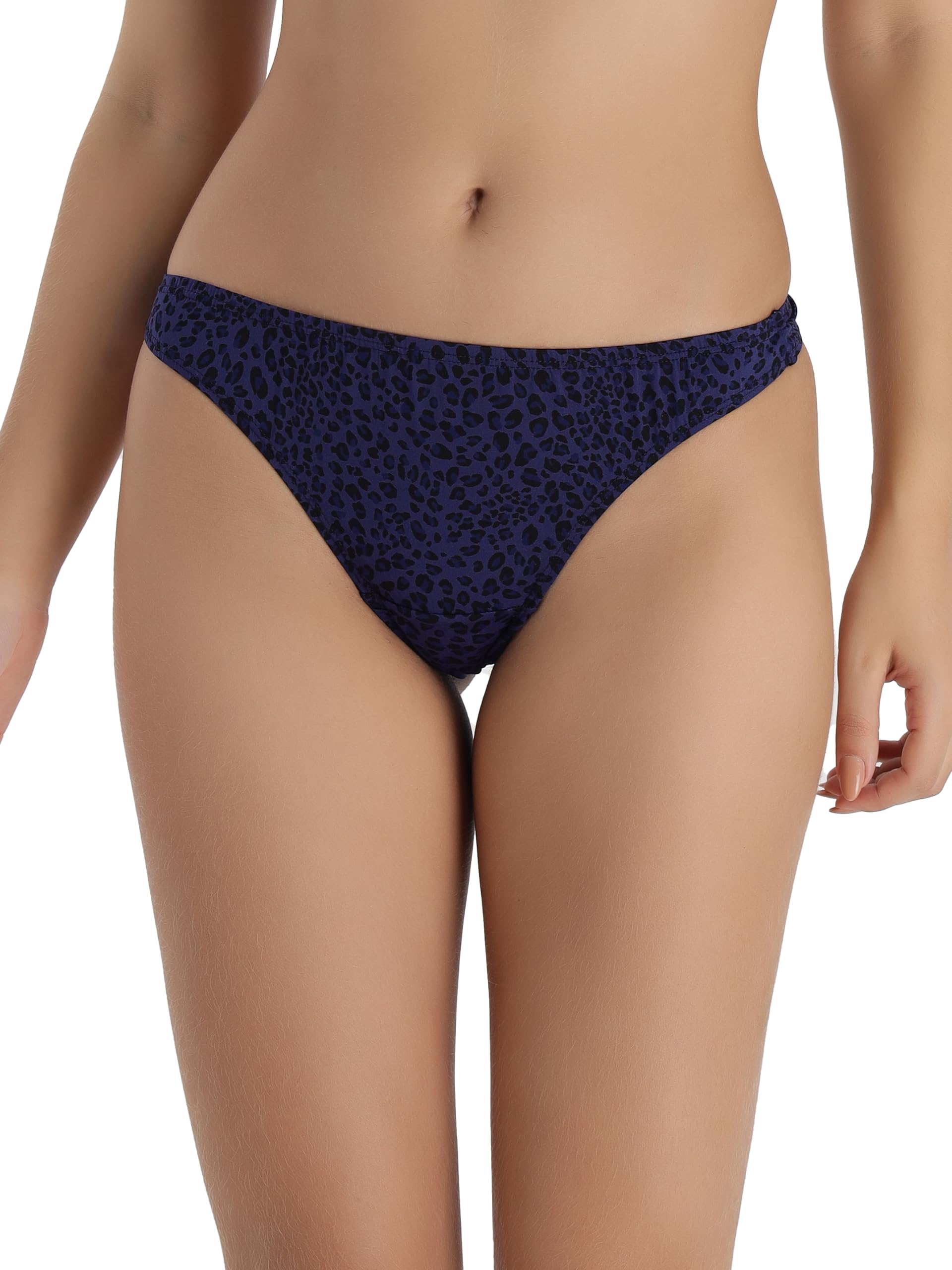 Womens Mid Rise Super Soft Nylon Lycra Printed Thong Panty (Pack of 1) (Available in 4 Stylish Shades)-image-22