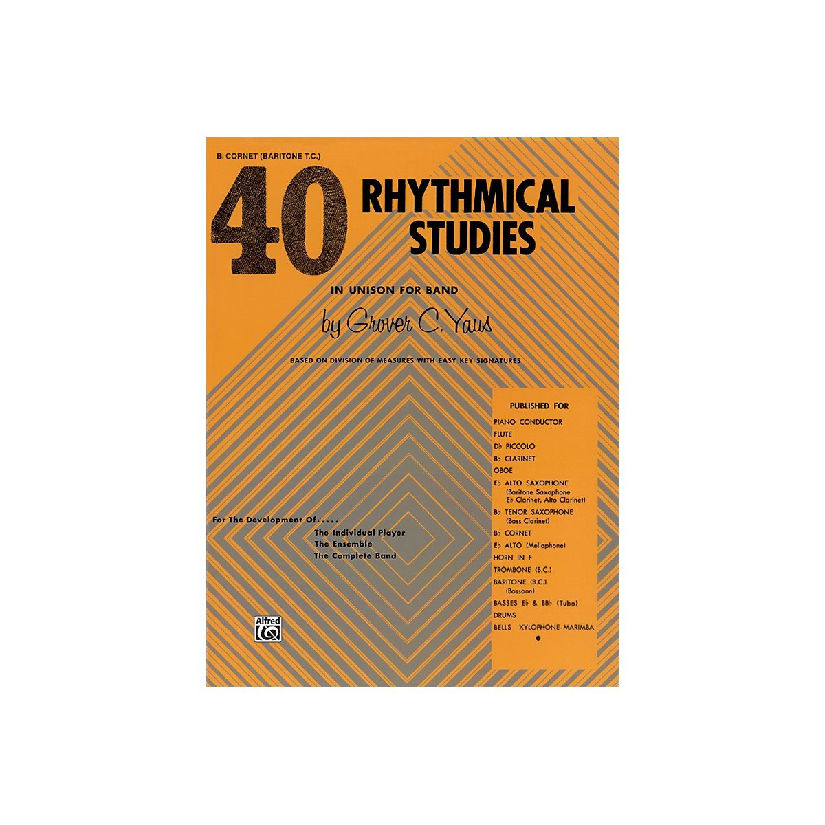 Alfred 40 Rhythmical Studies B-Flat Cornet (Trumpet)